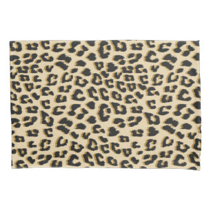 Leopard Print Brown Pillowcase