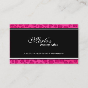 Leopard Print Business Cards
