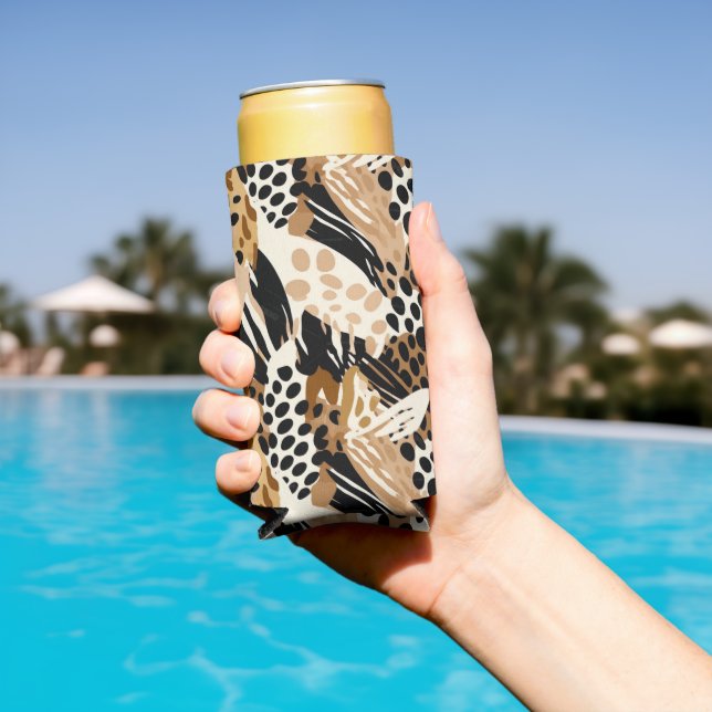 Leopard Print Can Cooler (In Situ Pool)