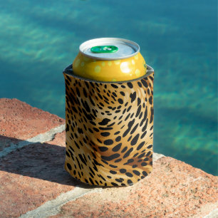 Leopard Print Can Cooler