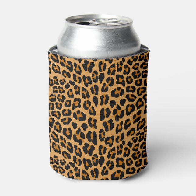 Leopard print can cooler (Can Front)