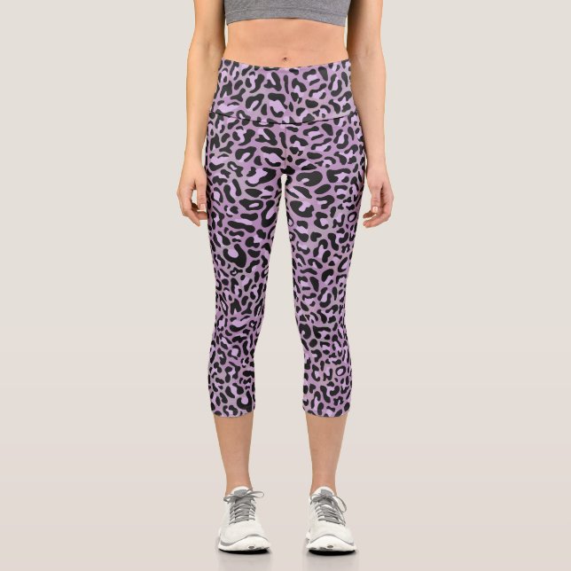 Leopard print capri legging (Front)