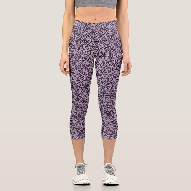 Leopard print capri legging (Front)