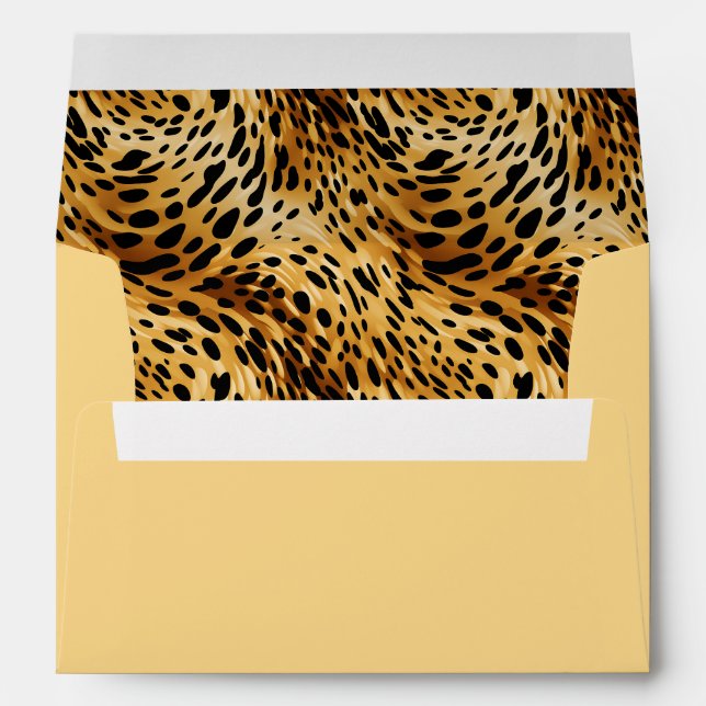Leopard Print Card Envelope (Back (Bottom))