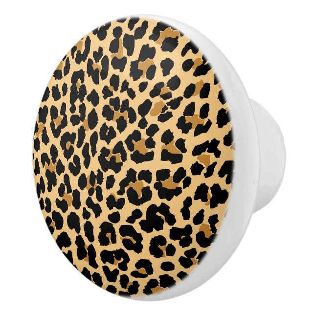 Leopard Print Ceramic Knobs (Right)