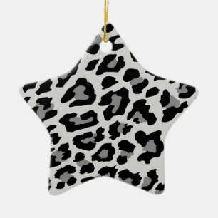 leopard print ceramic tree decoration