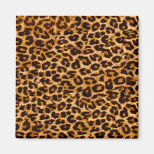 Leopard print, cheetah print, pink, girly magnet