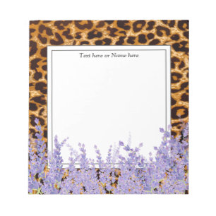 leopard print, cheetah, trendy, floral, sweet, notepad