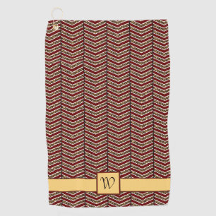 Leopard Print Chevron Golf Towel