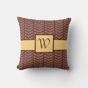 Leopard Print Chevron Pillow