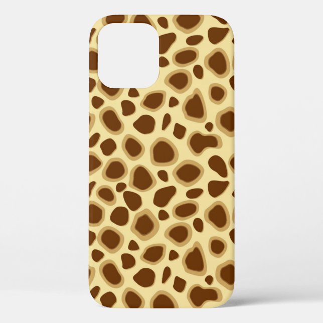 Leopard Print - Chocolate Brown and Camel Tan Case-Mate iPhone Case (Back)
