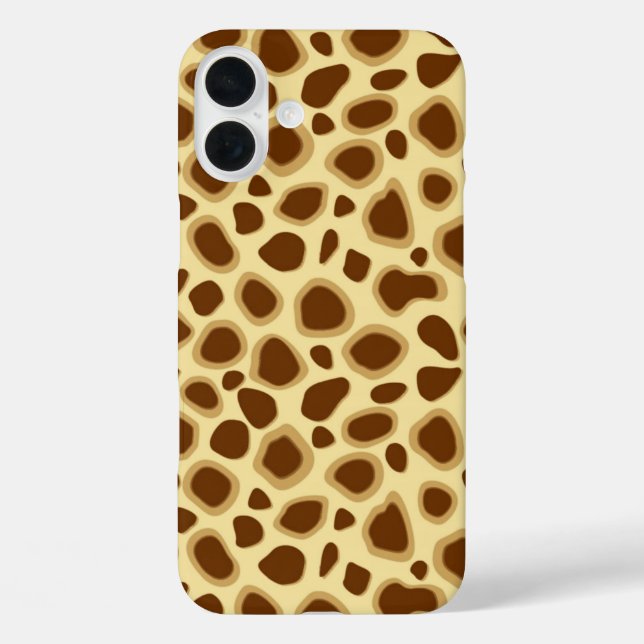 Leopard Print - Chocolate Brown and Camel Tan Case-Mate iPhone Case (Back)