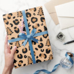 Leopard Print Christmas Pattern Wrapping Paper<br><div class="desc">Brown and black Leopard Print Christmas Pattern</div>