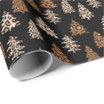 Leopard Print Christmas wrapping paper<br><div class="desc">Leopard Print Christmas gift wrap</div>