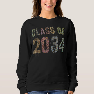 Leopard Print Class Of 2034 Future Graduation Good Sweatshirt