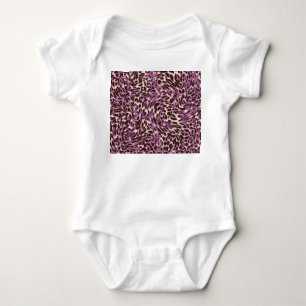 Leopard Print, Classic Animal Pattern. Baby Bodysuit