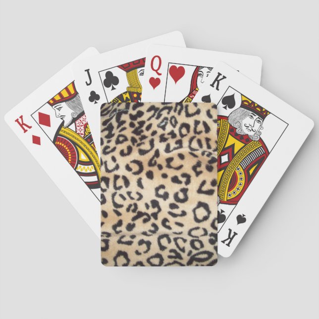 Leopard Print Classic Playing Cards (Back)