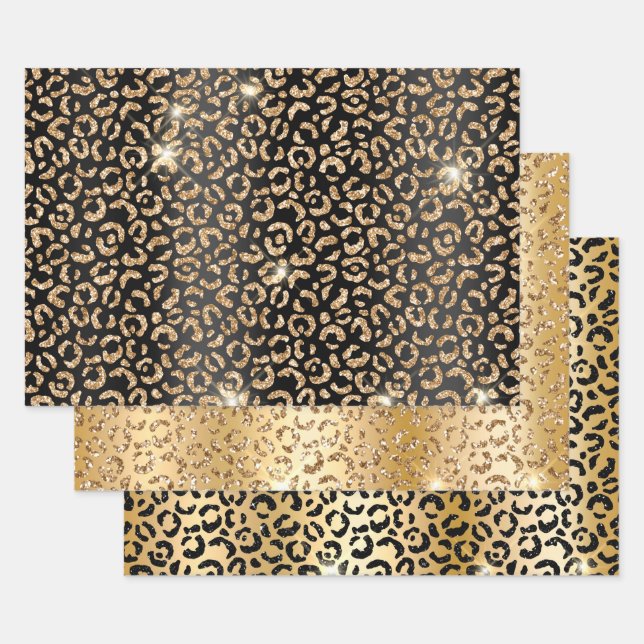 Leopard Print Classy  Wrapping Paper Sheet (Set)