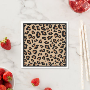Leopard Print Cocktail Napkin