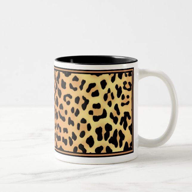 Leopard Print Coffee/Tea/Cocoa Cup Mug (Right)