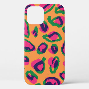 Leopard Print, Colourful Animal Pattern. iPhone 12 Case