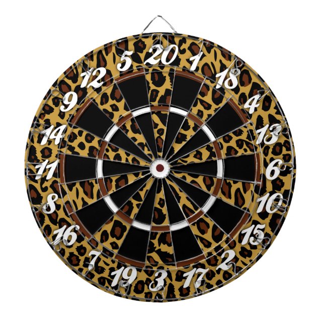 Leopard Print Dartboard (Front)