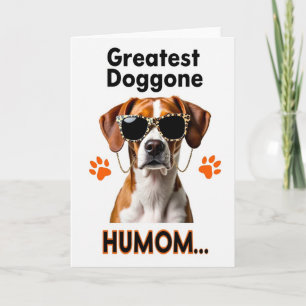 Leopard Print Dog Humom Card