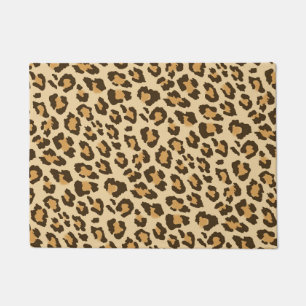 Leopard Print Door Mat