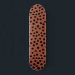 Leopard Print Dots Rust Terracotta Cheetah Spots Skateboard<br><div class="desc">Animal Print – Leopard print spots - earthy tones - brown / rust.</div>