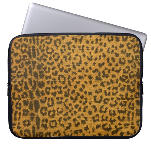 Leopard Print Electronics Sleeve (Front)