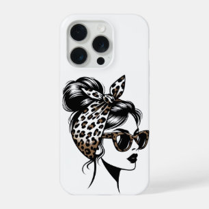 Leopard Print Fashion Girl iPhone Case