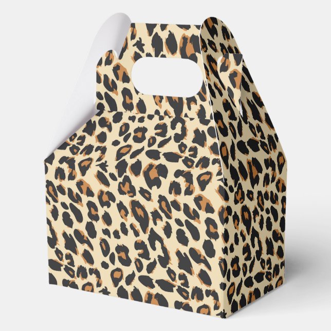 Leopard Print Favour Box (Front)