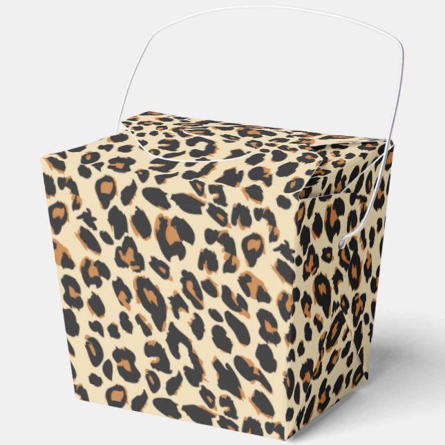 Leopard Print Favour Box (Front)
