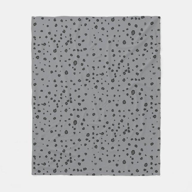 Leopard Print Fleece Blanket (Front)