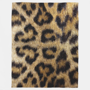 Leopard Print Fleece Blanket in 3 Sizes