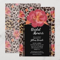 Leopard Print Floral Bridal Shower