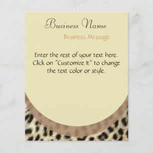 Leopard Print Flyer