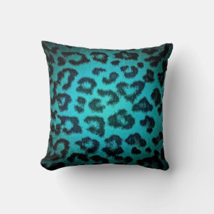 Leopard Print Fur Cushion