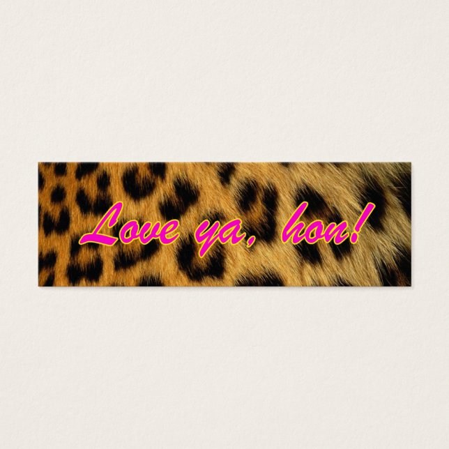 Leopard Print Gift Tags (Front)