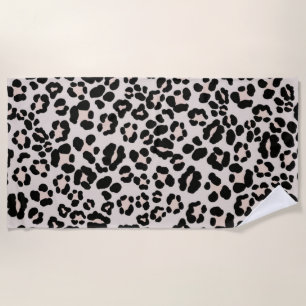 Leopard Print Glam #1 - landscape #pattern #decor Beach Towel