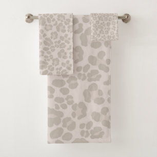 Leopard Print Glam 2 #pattern #design Bath Towel Set