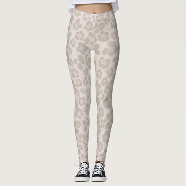 Leopard Print Glam 2 #pattern #design Leggings (Front)