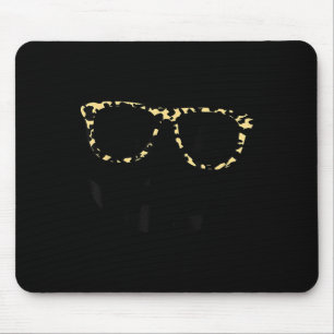 Leopard Print Gles Jack O Lantern Halloween For Wo Mouse Mat