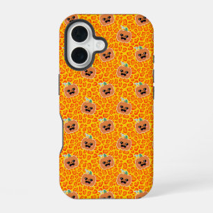 Leopard print Halloween pattern iPhone 16 Case