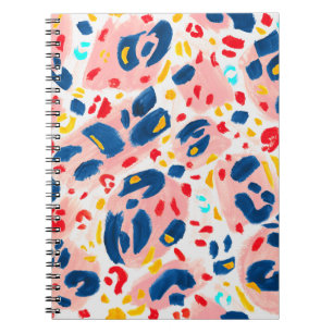 Leopard print: hand-painted watercolor. notebook