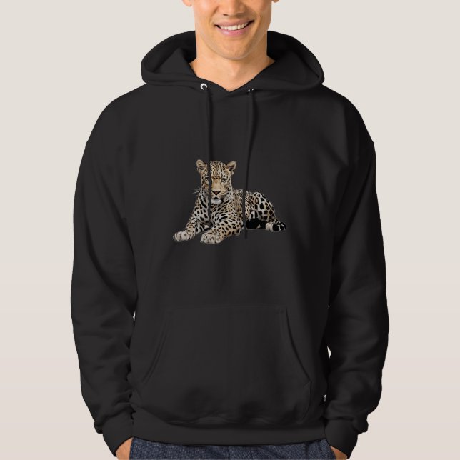 Leopard print hoodie (Front)
