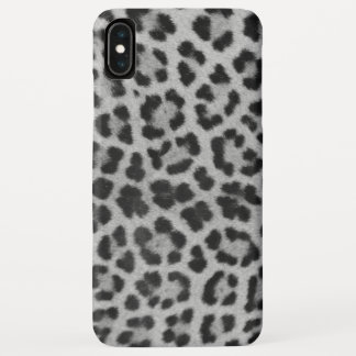 Leopard Print In Black And White iPhone XS Max Case