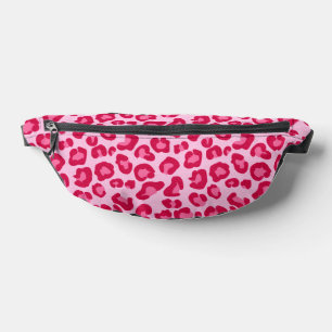 Leopard Print in Pastel Pink, Hot Pink and Fuchsia Bum Bags