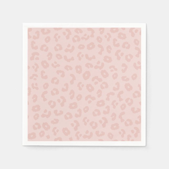 Leopard Print in Pink Napkin (Front)