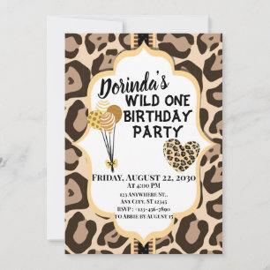 Leopard Print Invitation